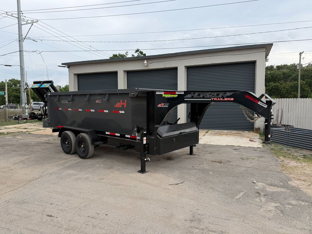 New 2026 Horizon 7 x 14 Gooseneck Roll Off Frame Trailer 15,700 lb GVWR at Trailer Tails LLC
