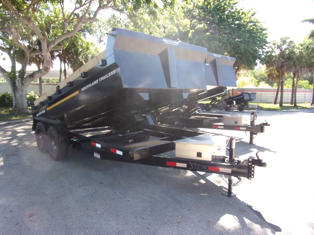 New 2026 Southland 7 x 14 Low Side 14k Dump Trailer at Trailer Tails LLC