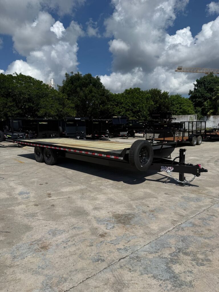 New 2026 AMP 8.5 x 24 Bumper Pull Flatbed Trailer 14,000 lb GVWR at Trailer Tails LLC