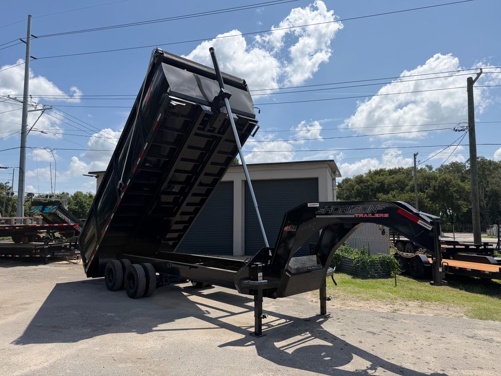 New 2026 Horizon 8 x 20 Gooseneck High Side Dump Trailer 25,000 lb GVWR at Trailer Tails LLC
