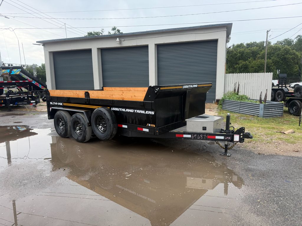 New 2026 Southland 7 x 14 Low Side Dump Trailer 14k GVWR at Trailer Tails LLC
