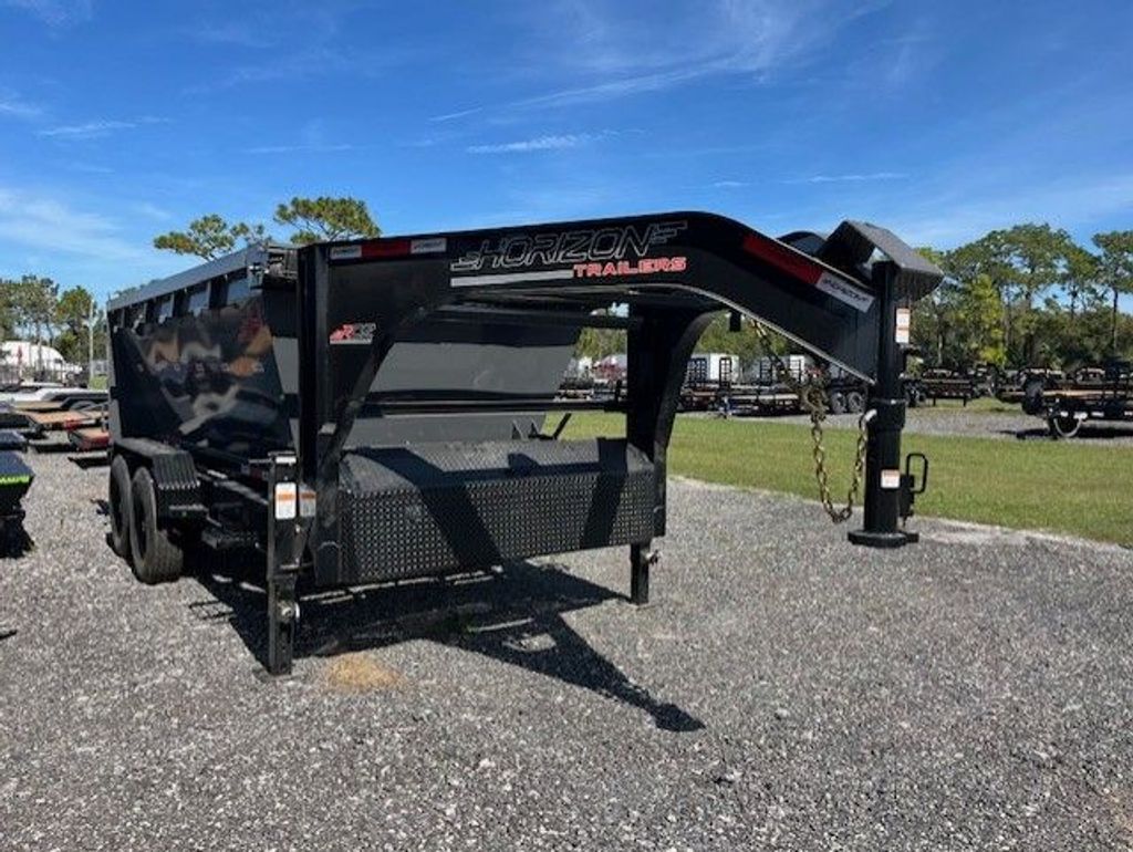 New 2026 Horizon 7 x 14 Gooseneck Roll Off Frame Trailer 14k GVWR at Trailer Tails LLC