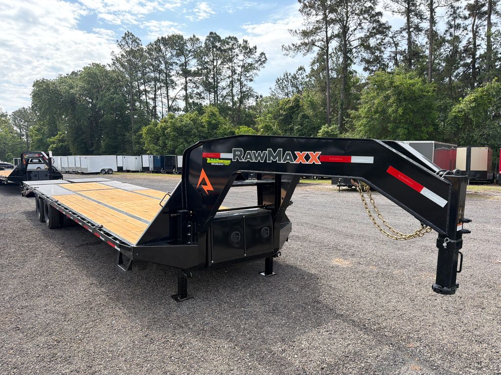 New 2026 Rawmaxx 8.5 x 32 Gooseneck Flatbed 20,000 lb Trailer at Trailer Tails LLC