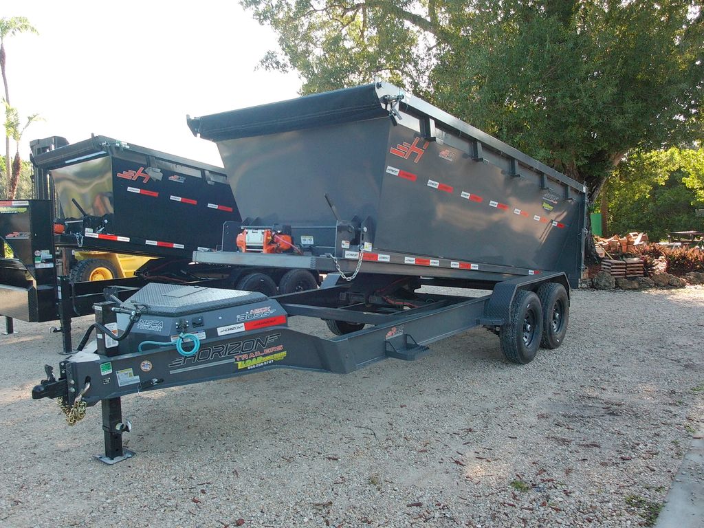 New 2027 Horizon 7 x 16 Bumper Pull Roll Off Frame Trailer 15,700 lb GVWR at Trailer Tails LLC