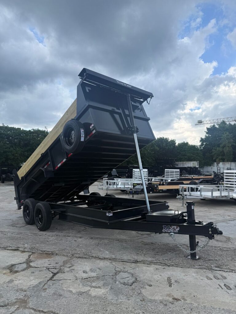New 2027 AMP 7 x 16 Buildable Side Dump Trailer 16,000 lb GVWR at Trailer Tails LLC