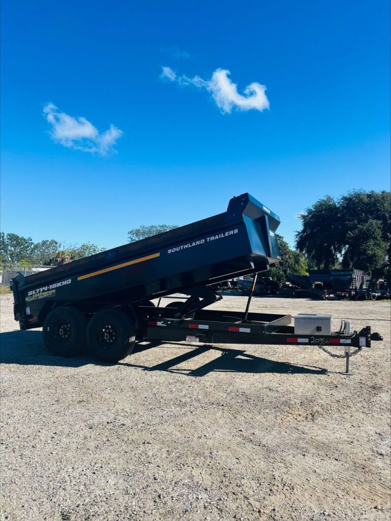 New 2025 Southland 7 x 14 Low Side 16k Dump Trailer at Trailer Tails LLC