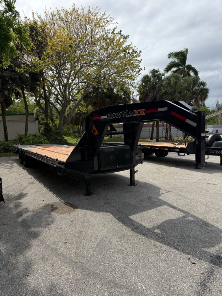 New 2026 Rawmaxx 8.5 x 32 Gooseneck Flatbed 30,000 lb Trailer at Trailer Tails LLC