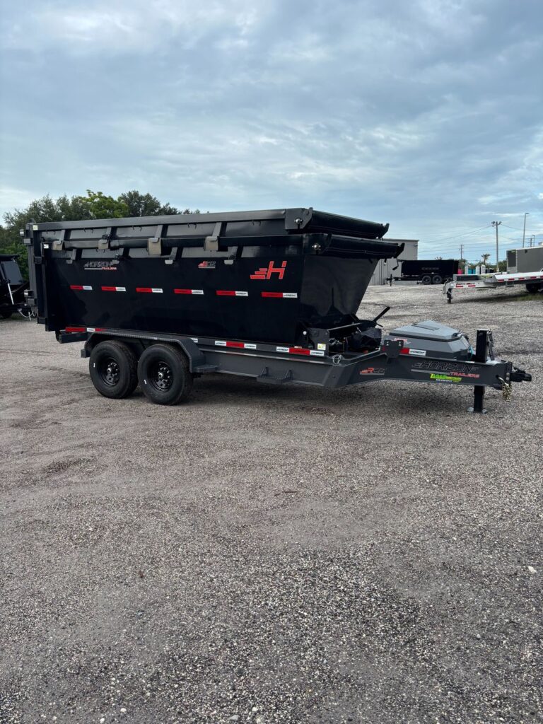 New 2027 Horizon 7 x 14 Bumper Pull Roll Off Frame Trailer 15,200 lb GVWR at Trailer Tails LLC