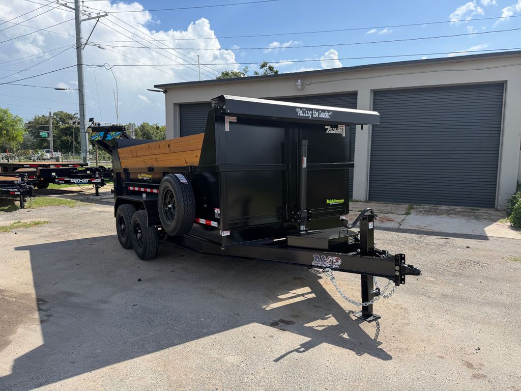 New 2026 AMP 7 x 14 Buildable Side Dump Trailer 14,000 lb GVWR at Trailer Tails LLC