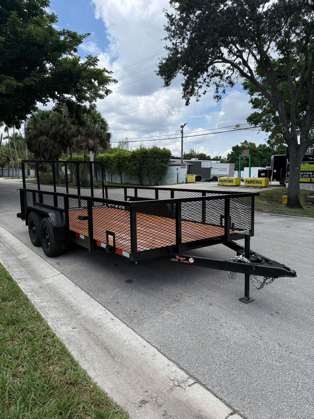 New 2026 Worldwide 7 x 16 2' Mesh Utility Trailer 7,000 lb GVWR at Trailer Tails LLC