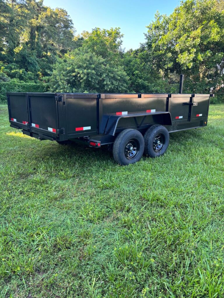New 2026 Taylor 7 x 14 Low Side Dump Trailer 14,000 lb GVWR at Trailer Tails LLC