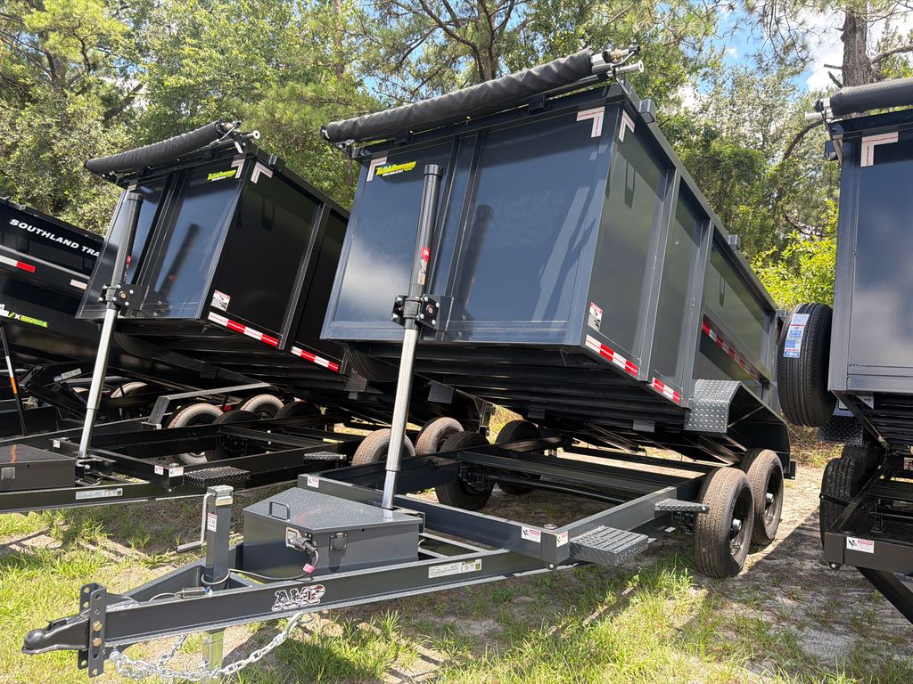 New 2026 AMP 6 x 12 High Side Dump Trailer 10,000 lb GVWR at Trailer Tails LLC