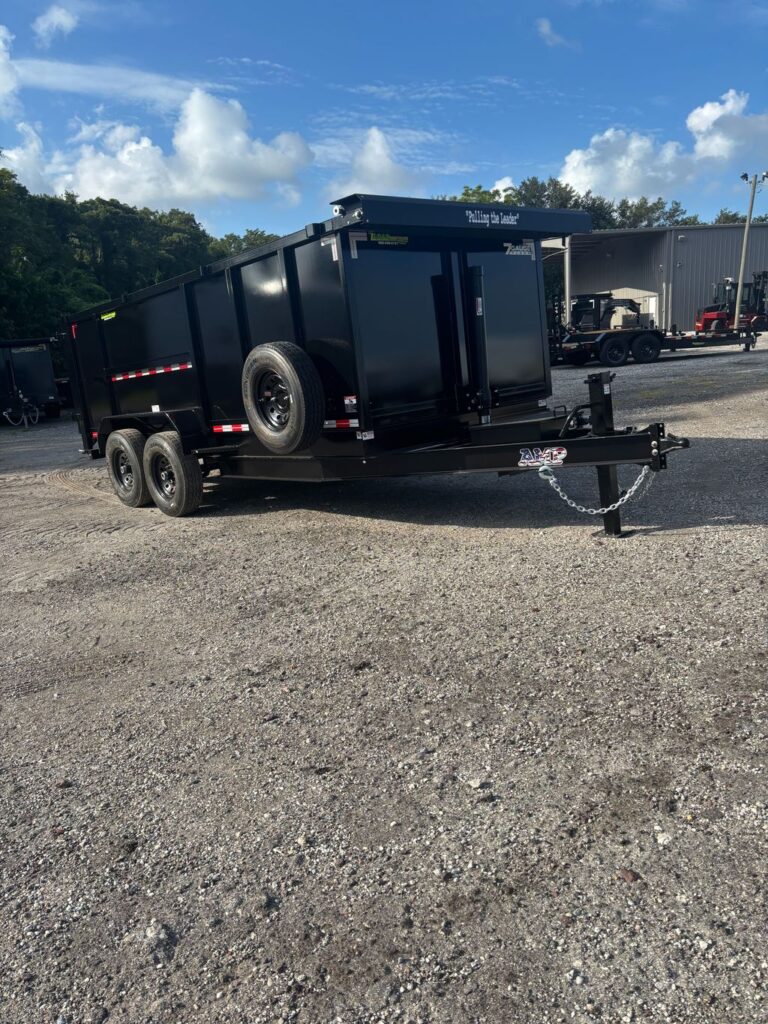 New 2026 AMP 7 x 16 High Side Dump Trailer 14,000 lb GVWR at Trailer Tails LLC