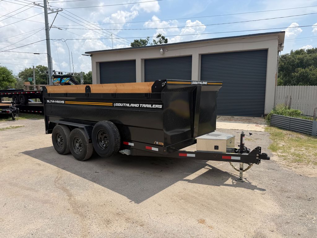 New 2026 Southland 7 x 14 High Side Dump Trailer 15,400 lb GVWR at Trailer Tails LLC