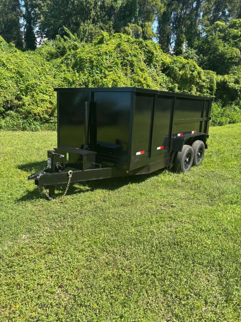 New 2026 Taylor 7 x 14 High Side Dump Trailer 14,000 lb GVWR at Trailer Tails LLC