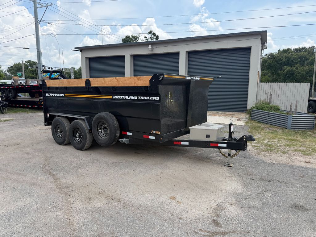 New 2026 Southland 7 x 14 High Side Dump Trailer 15,400 lb GVWR at Trailer Tails LLC
