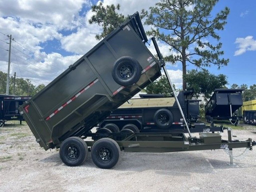 New 2026 AMP 6 x 12 High Side Dump Trailer 10,000 lb GVWR at Trailer Tails LLC