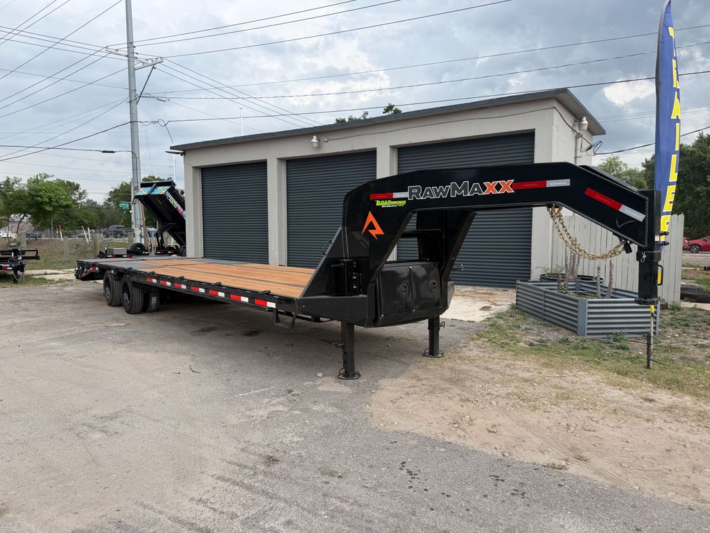 New 2026 Rawmaxx 8.5 x 32 Gooseneck Flatbed 30,000 lb Trailer at Trailer Tails LLC