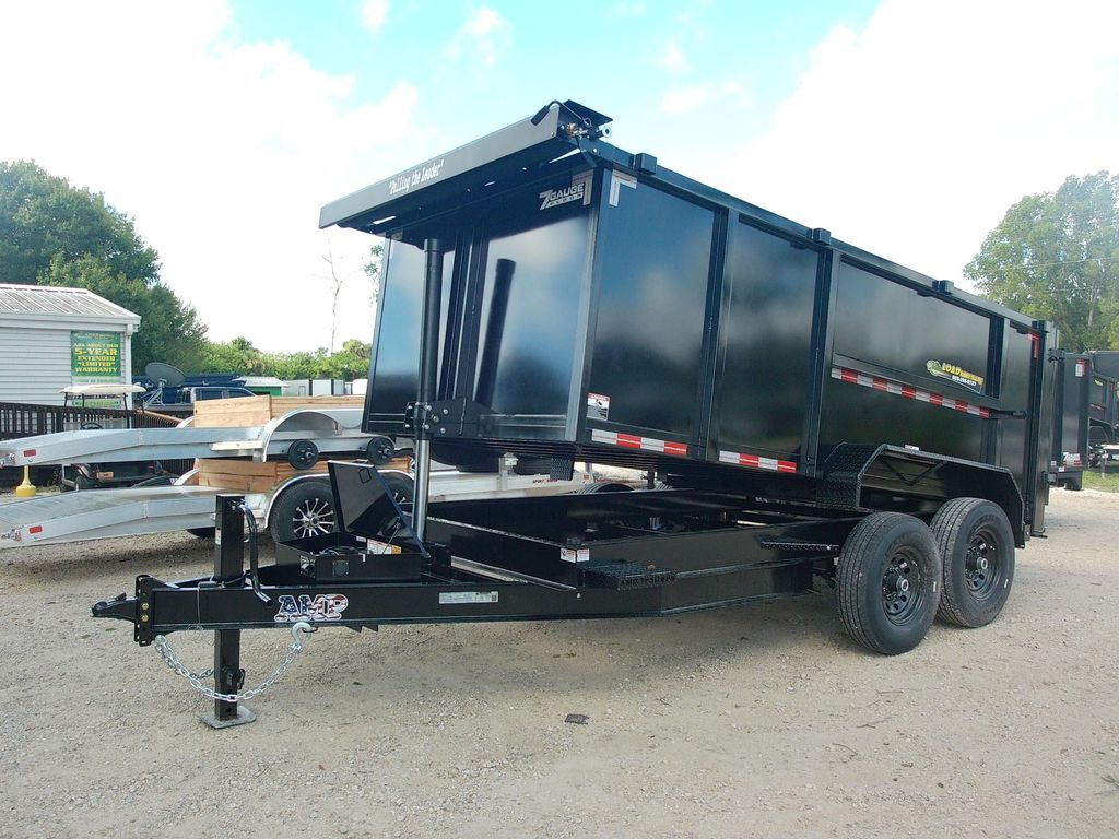 New 2026 AMP 7 x 14 High Side Dump Trailer 14,000 lb GVWR at Trailer Tails LLC