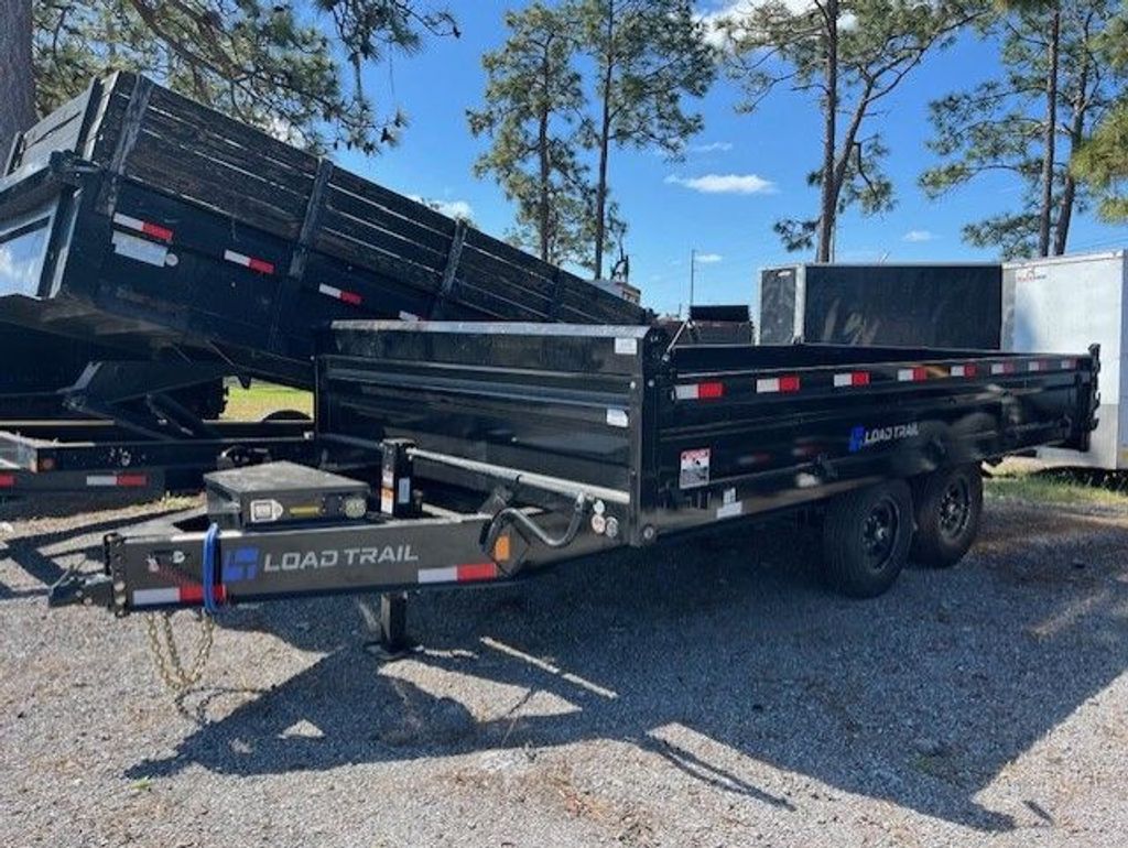 New 2026 Load Trail 8 x 16 Low Side Deckover Dump Trailer 14,000 lb GVWR at Trailer Tails LLC